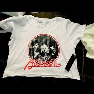 NWT - Blondie Distressed Cropped T shirt